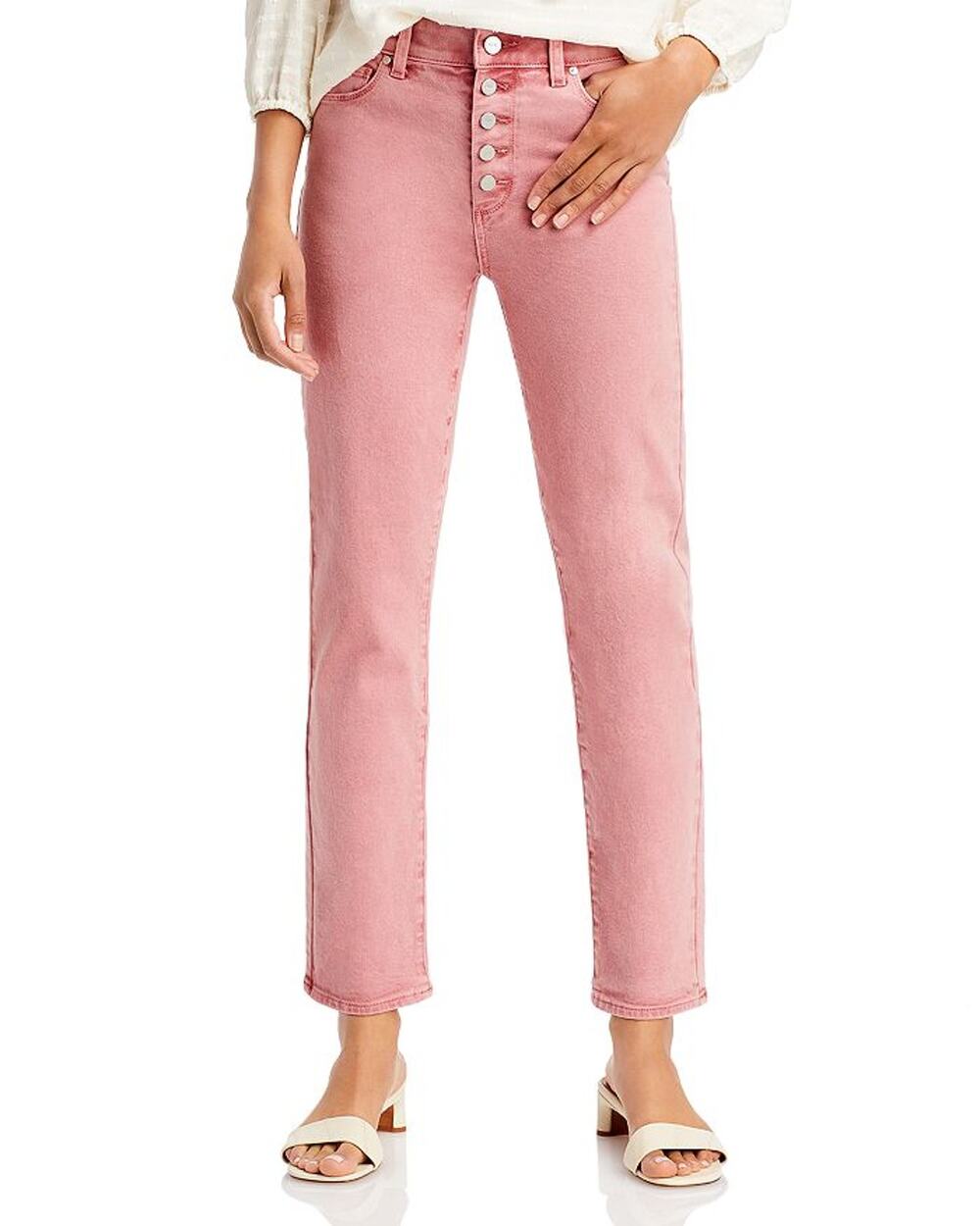 Paige Classic Vintage Soft Rose Cindy Denim Jeans Size 32